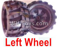 Wltoys 18405 Parts-Whole Left wheel unit(Include the Wheel hub,tire lether)-2 set,Wltoys 18405 RC Crawler Car Spare Parts Replacement Accessories,1:18 18405 4wd RC rock racing car Parts,On Road Drift Racing Truck Car Parts